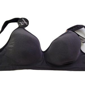 NEW Bali Cool Comfort Women 36DD Bra Black Wireless Lined Smooth Seamless Wicks